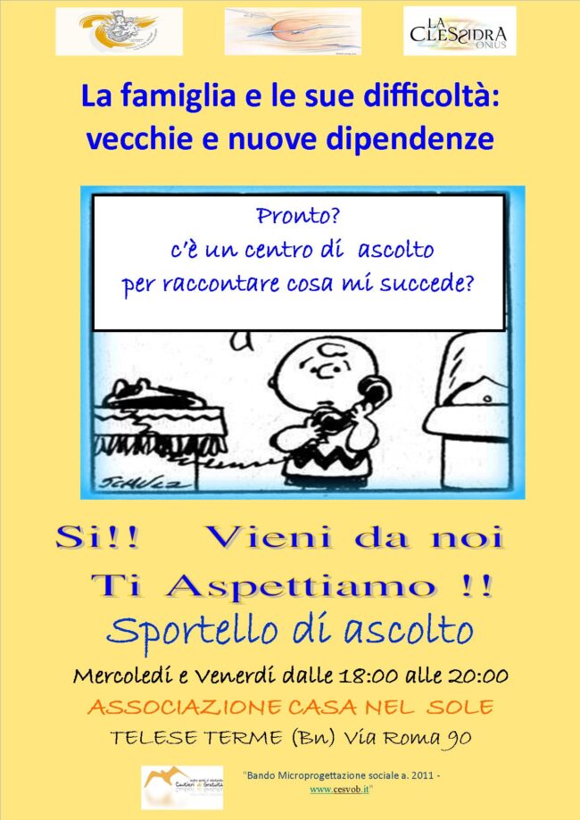 Volantino sportello di ascolto