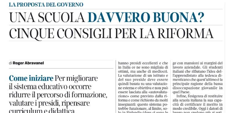 Una Scuola davvero Buona