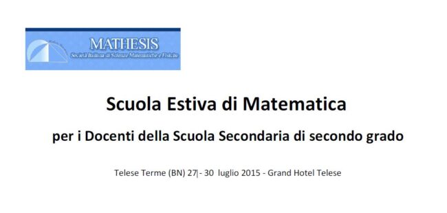 SCUOLA ESTIVA SCUOLA ESTIVA